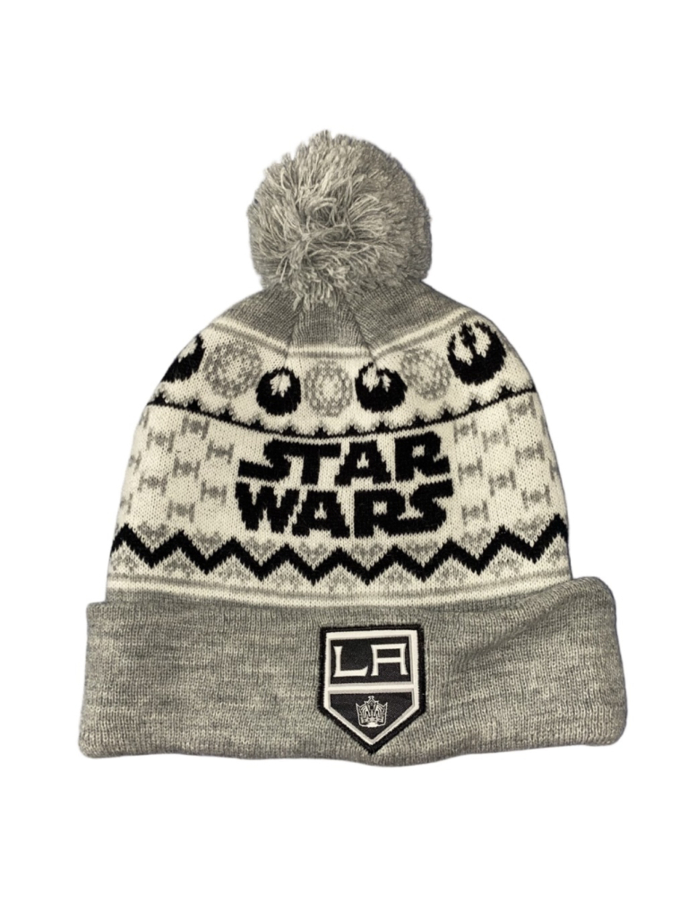 NHL Star Wars LA Kings Mammoth Beanie One Size Gray Black